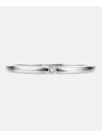 Diamant L'éternel Ring aus 375 Weißgold mit 0.03 Karat Diamant