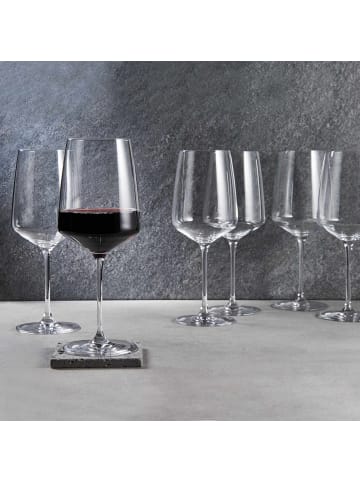 Butlers 6x Rotweingläser 650ml WINE & DINE in Transparent