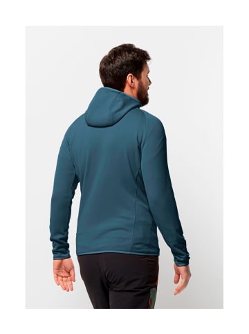 Jack Wolfskin Baiselberg Hooded FZ Fleece in Blau