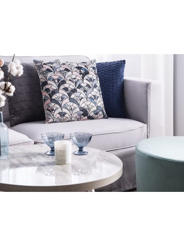 Beliani Dekokissen KOODAL in Bunt/Beige - (W) 45 x (H) 10 x (L) 45 cm