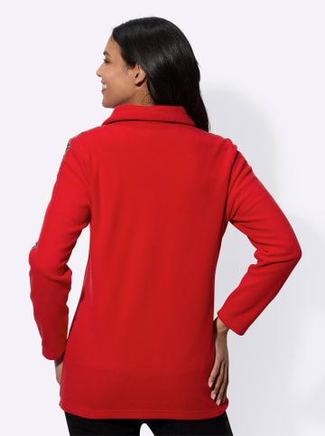 Sieh an! Fleecejacke in rot