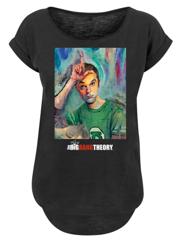 F4NT4STIC Long Cut T-Shirt Big Bang Theory Sheldon Loser Painting in schwarz