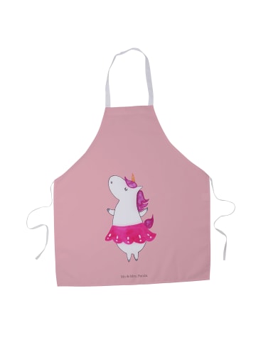 Mr. & Mrs. Panda Latzschürze Einhorn Ballerina ohne Spruch in Rot Pastell