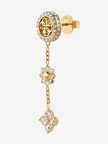 Guess Damen-Ohrringe 4G Kristalle Ohrhänger Goldfarben