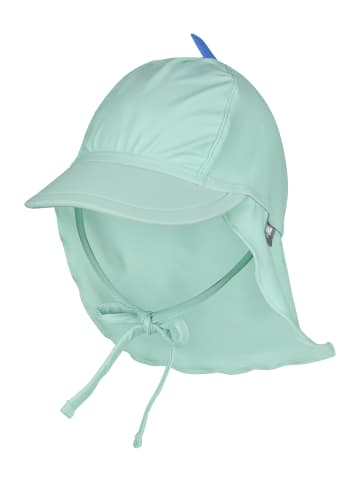 Sterntaler Bademütze mit Nackenschutz Dino in hellgrün