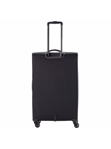 travelite Chios - 4-Rollen-Trolley L 78 cm erw. (schwarz) in schwarz