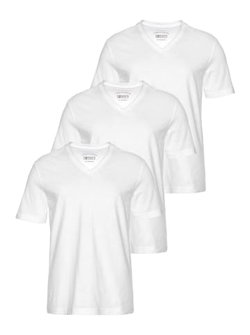 Man's World V-Shirt in weiß