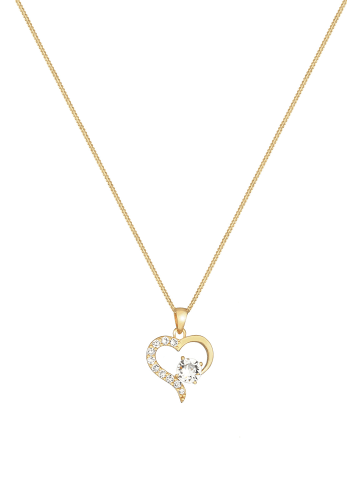 Elli Halskette 925 Sterling Silber Herz in Gold