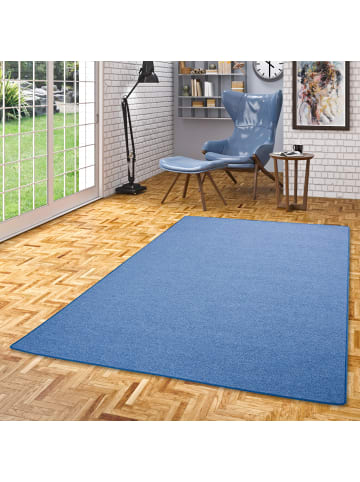 Snapstyle Velours-Teppich Strong in blau