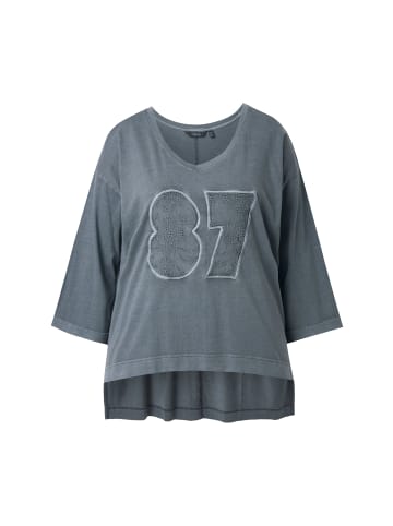 Ulla Popken Longshirt in graphitgrau