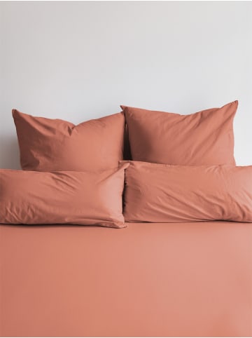 Erlich Textil  Erlich Textil Spannbettlaken COTTON SELECT in rostrot