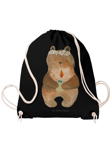 Mr. & Mrs. Panda Sportbeutel Bär Kommunion ohne Spruch in Schwarz