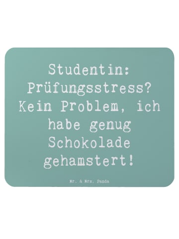 Mr. & Mrs. Panda Mauspad Spruch Studentin Schokoladenliebe mit S... in Meeresbrise