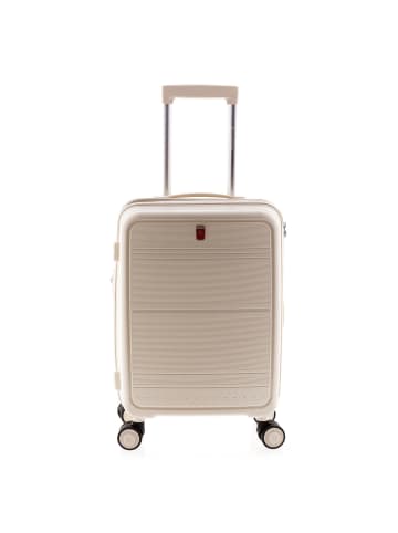 Gladiator 3500 4 Rollen Kabinentrolley 55 cm mit Dehnfalte in sand white