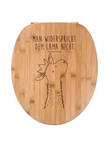 Mr. & Mrs. Panda WC Sitz Lamakopf König mit Spruch in Transparent