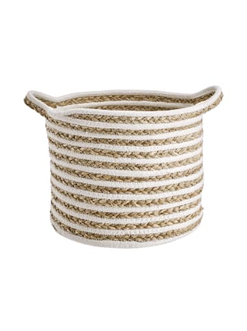 Butlers Korb rund Ø26cm COTTON BRAID in Natur-Weiß