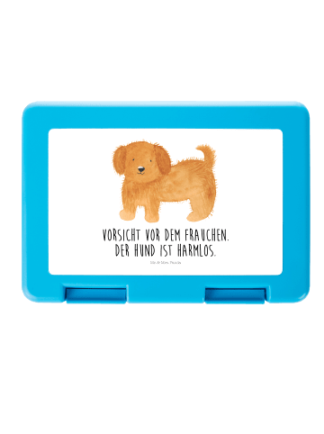 Mr. & Mrs. Panda Aufbewahrungsbox Hund Flauschig mit Spruch in Weiß