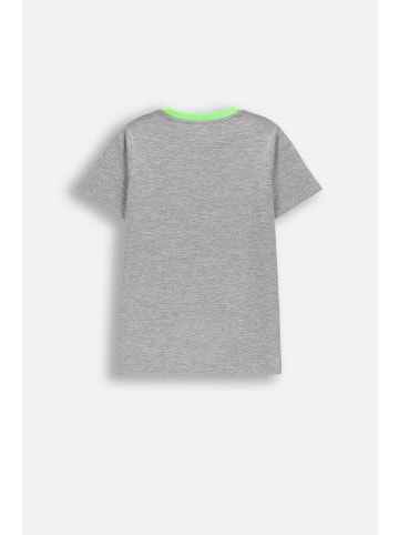 Lemon explore Sportliches T-Shirt mit kurzen Ärmeln in grau