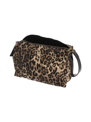 faina Women Shoulder Bag in Black Beige Leo