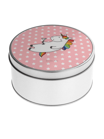 Mr. & Mrs. Panda Aufbewahrungsbox Einhorn Blümchentail ohne Spruch in Rot Pastell