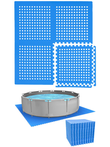 eyepower Poolunterlage Green Lagoon 52 tlg. in blau