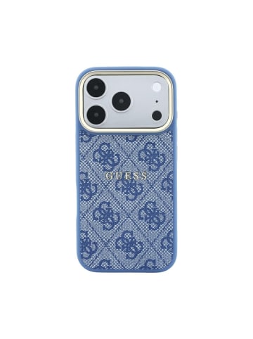Guess Guess Embossed 4G Classic kompatibel mit iPhone 18 Pro und 17 in Blau