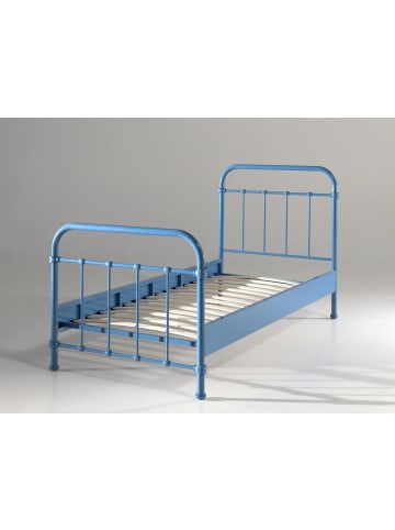 58 aufm Kessel METALLBETT Karlyn 210x111x98 aus Metall in Blau
