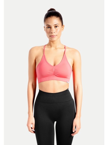 SMILODOX Sport BH Solid Scrunch in Rosa