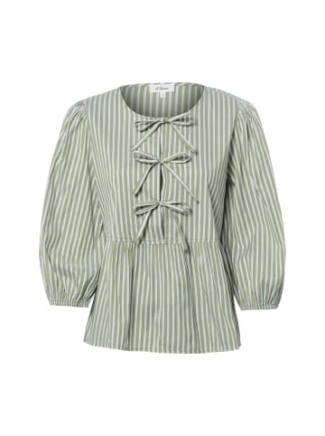 s.Oliver Bluse in khaki hellblau - 0001