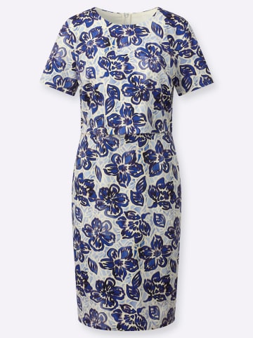WITT WEIDEN Webkleid in royalblau-marine-bedruckt