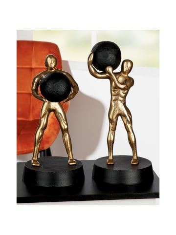GILDE Skulptur Strong goldfarben - (H) 32 cm