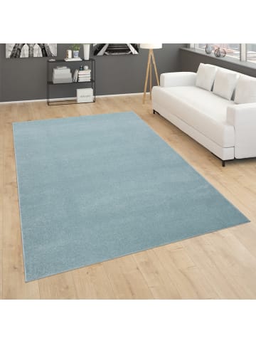 KADIMA DESIGN Waschbarer Teppich waschmaschinenwaschbar Unifarben Küche, Flur in Türkis