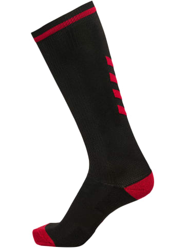 Hummel Hummel High Indoor Socken Elite Multisport Erwachsene Schnelltrocknend in BLACK/RED