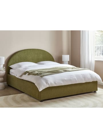 Beliani Doppelbett VAUCLUSE in Grün - (W) 174 x (H) 112 x (L) 214 cm
