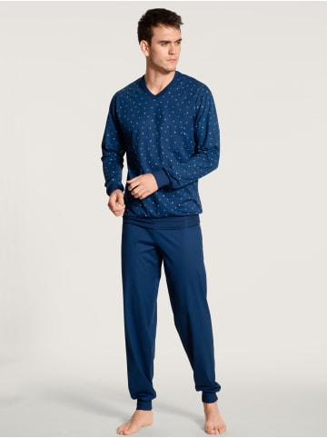 Calida Pyjama in pottery blue