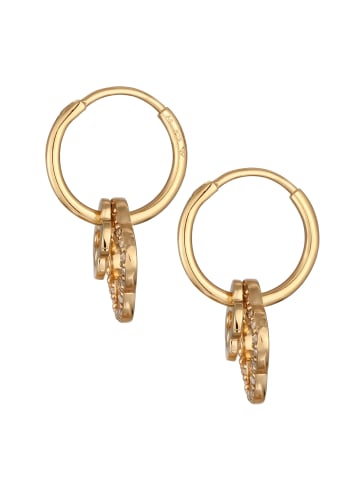 Elli Ohrringe 925 Sterling Silber Kleeblatt in Gold