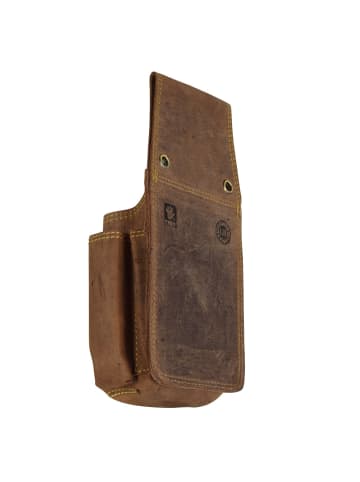 Greenburry Vintage Gürteltasche Leder 14,5 cm braun