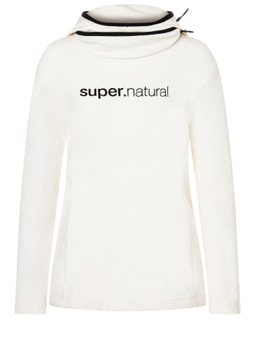 super.natural Merino Hoodie in weiß