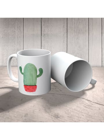 Mr. & Mrs. Panda Kindertasse Kaktus Wut ohne Spruch in Weiß