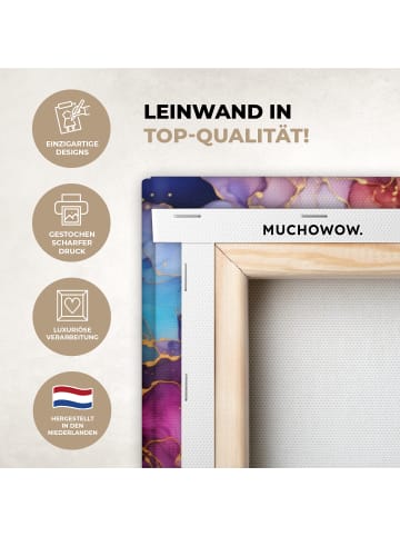 MuchoWow Leinwand bilder Abstrakte Kunst bunt (BxH)