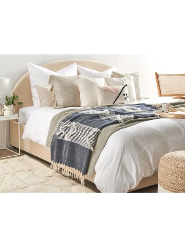 Beliani Kuscheldecke NEMLI in Blau - (W) 130 x (H) 1 x (L) 150 cm