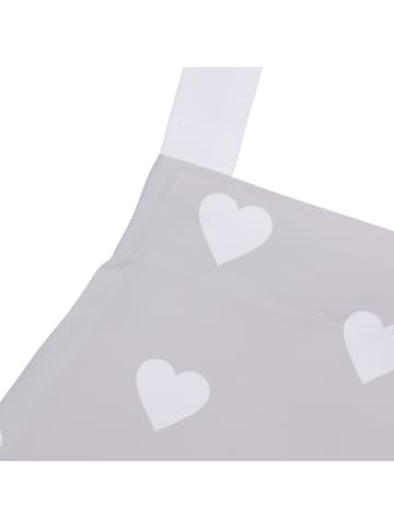 Mr. & Mrs. Panda Schürze Wellensittich Liebe mit Spruch in Grau Pastell