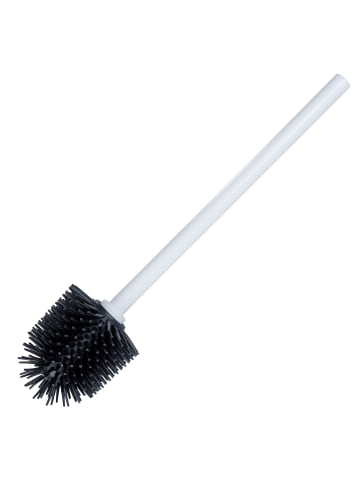 Wenko WC-Bürste mit Silikonkopf in Schwarz, Ø 7,5 x (H) 35 cm