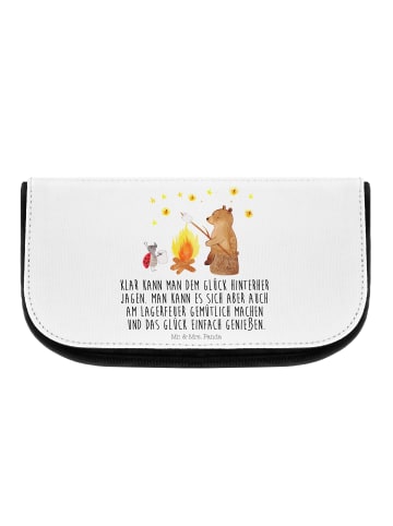 Mr. & Mrs. Panda Make-Up Tasche Bär & Marienkäfer Lagerfeuer mit... in Weiß