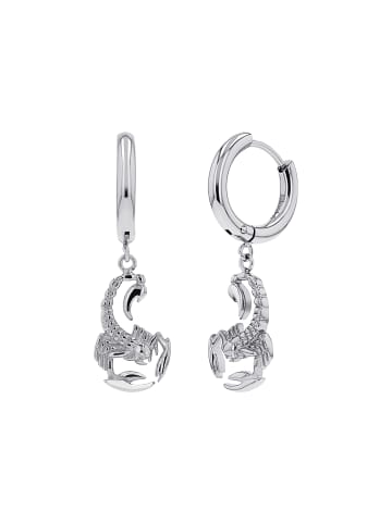 Amor Creolen Edelstahl in Silber