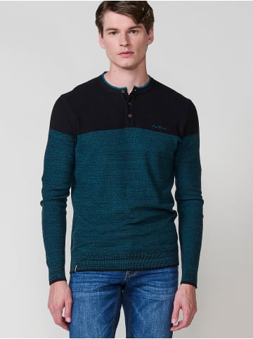 KOROSHI Langärmliges Poloshirt in SCHWARZ