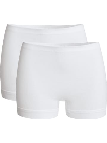 Con-ta Baumwolle, Feinripp Schlüpfer 2er-Pack in weiß