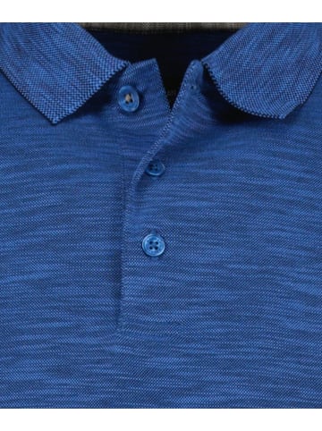 Ragman Softknit-Polo Flammdesign in Blau