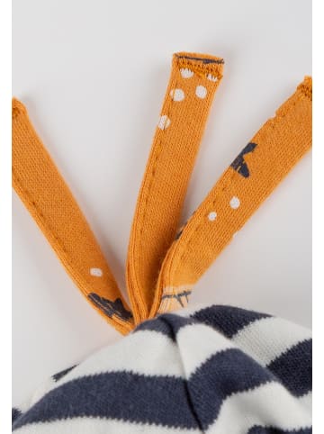 Sigikid Mütze Magic Owl in Blau/Weiß gestreift