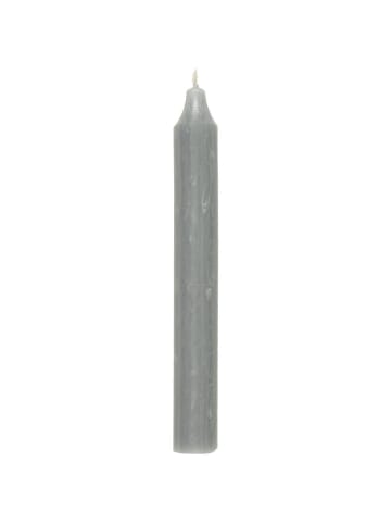 IB Laursen Rustikale Stabkerze 18 cm | Ø 2,2 cm in hellgrau